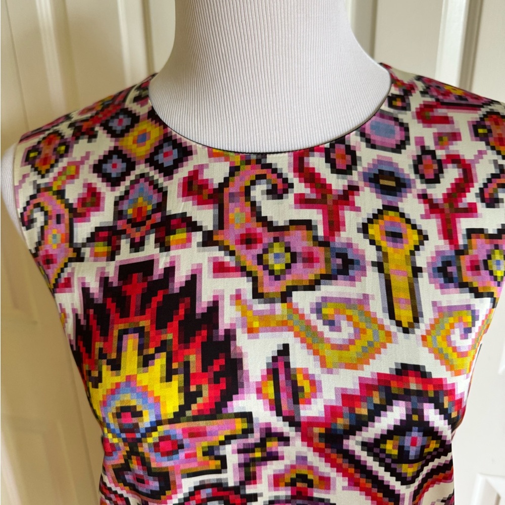 DRIES VAN NOTEN Multicolor Sleeveless Midi Dress 8-10 EUC - Picture 3 of 7